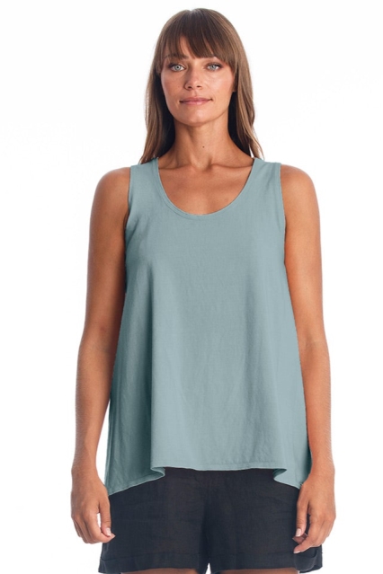 RAVENS VIEW IBIZA Damen vegan Top Easy Chinois GrÃ¼n