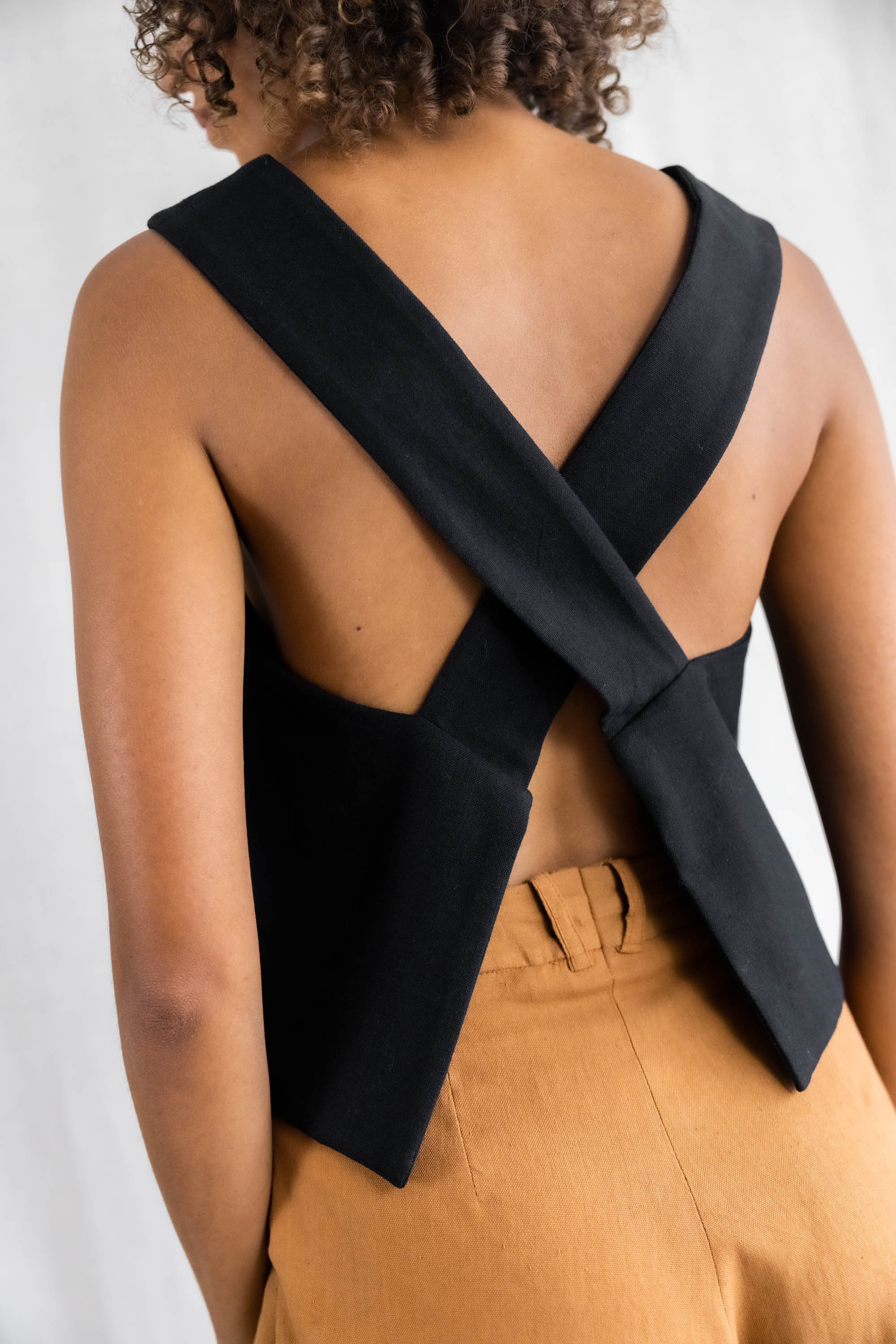 Jyoti Fair Works Damen vegan Top Pallavi Schwarz