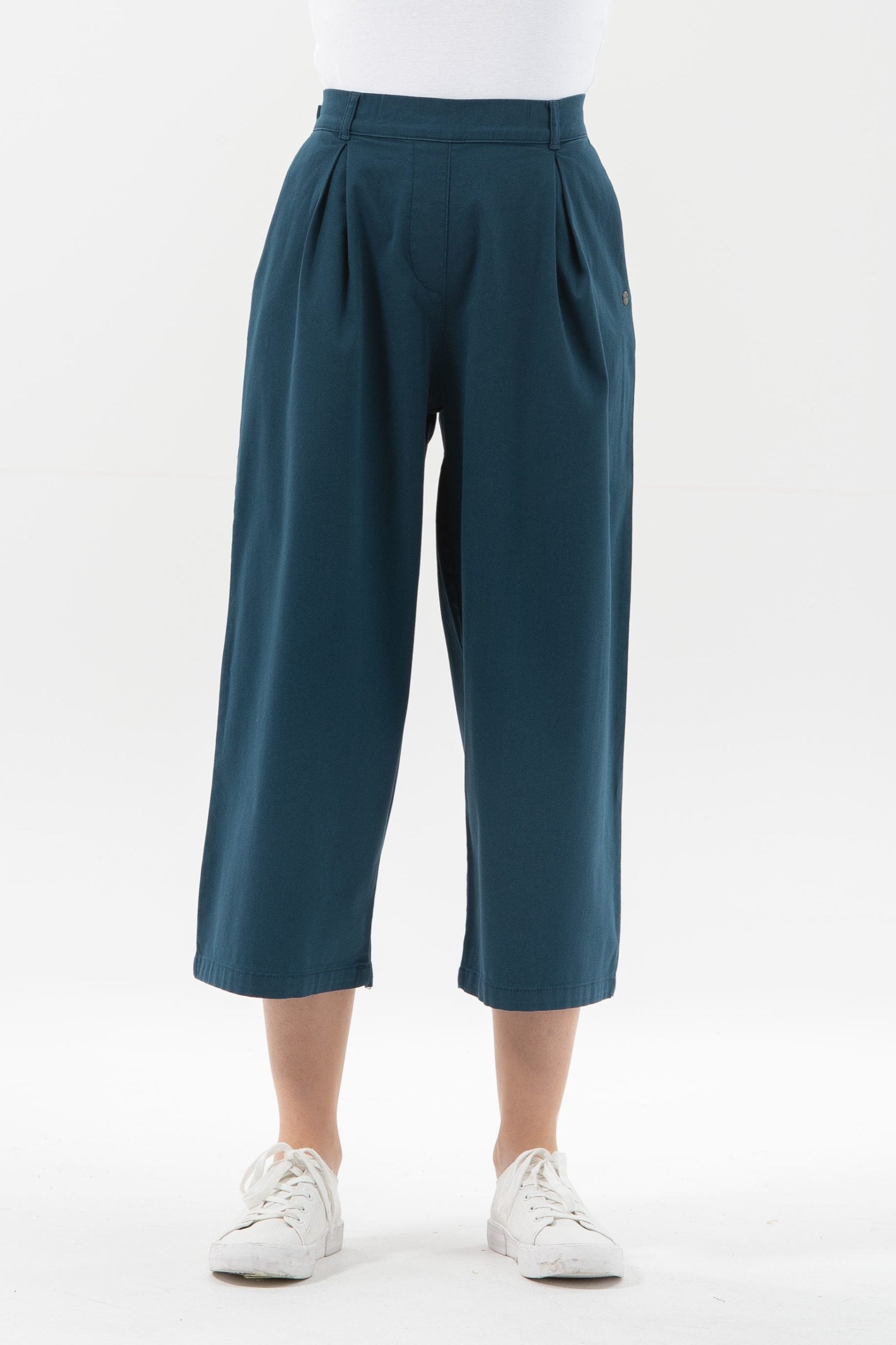 ORGANICATION Damen vegan 7/8 LÃ¤nge Hose Navy