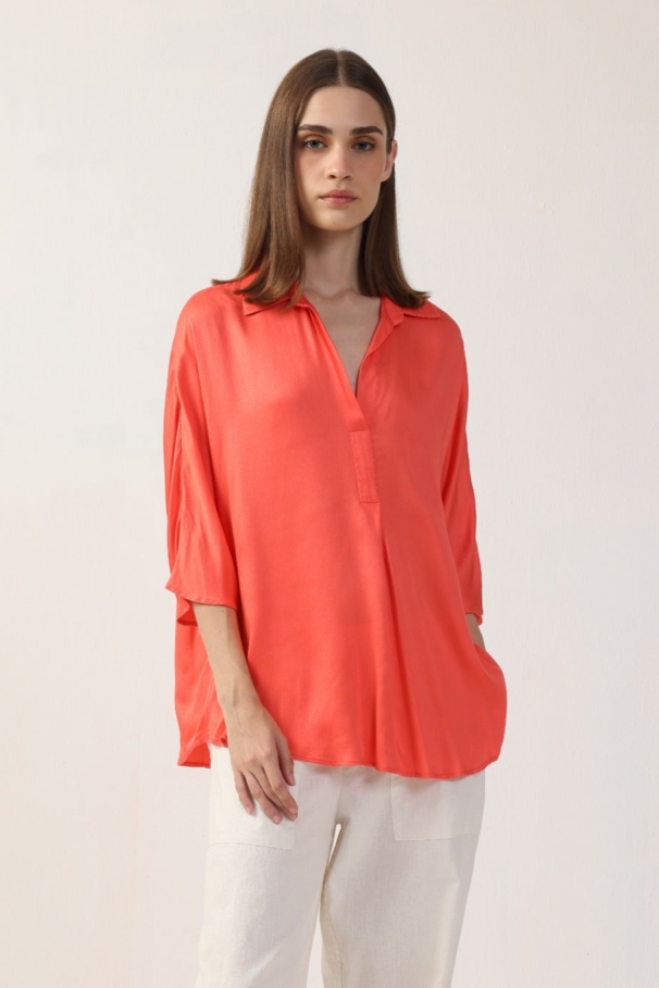 Neu Nomads Damen vegan Bluse Jasmin Melone