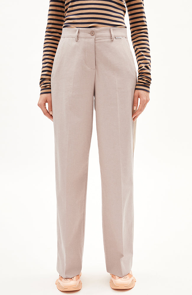 ARMEDANGELS Damen vegan Hose Leandraa Zimtbeige