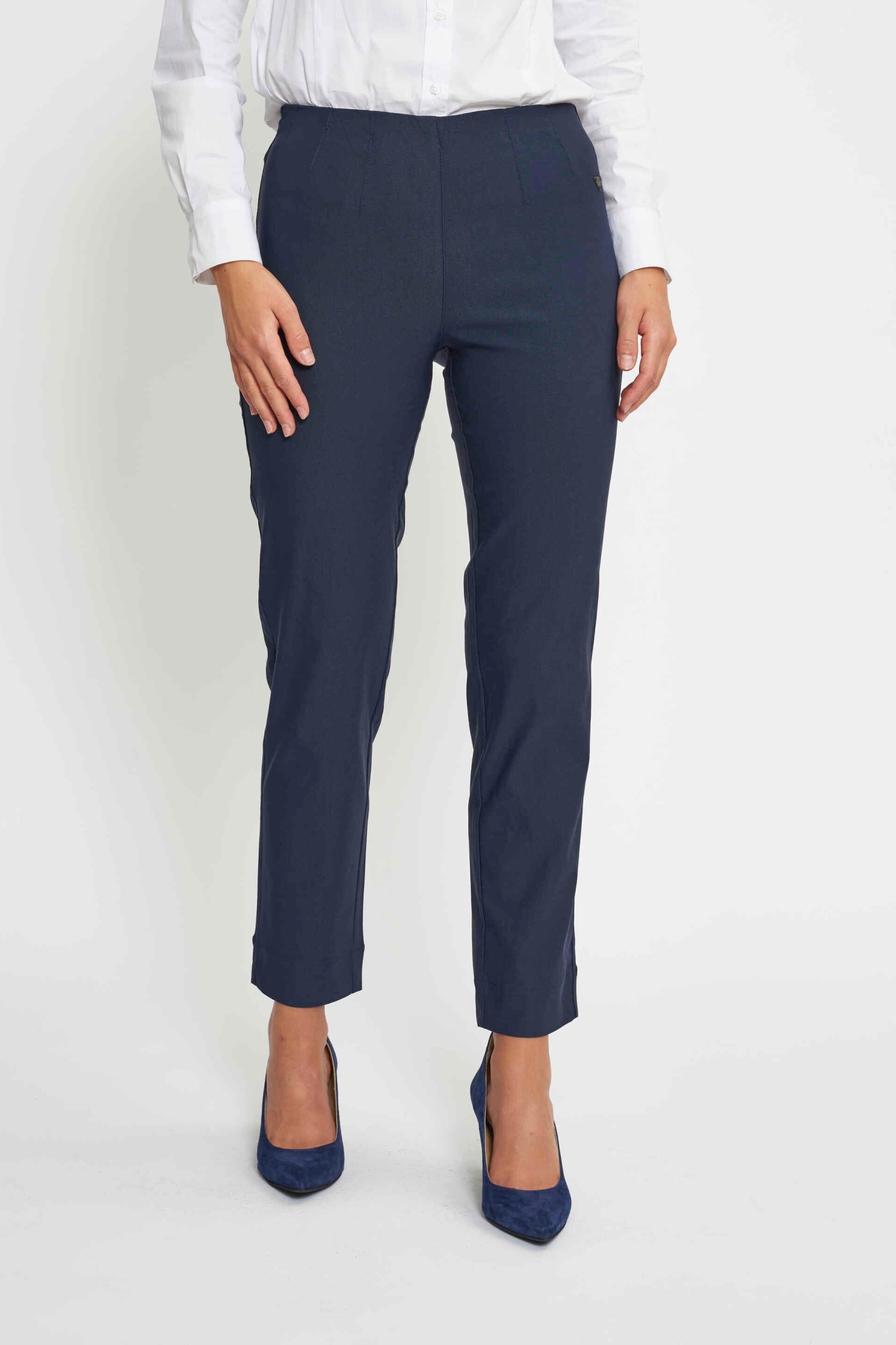 LAURIE Damen vegan Hose Betty Regular Sl Navy