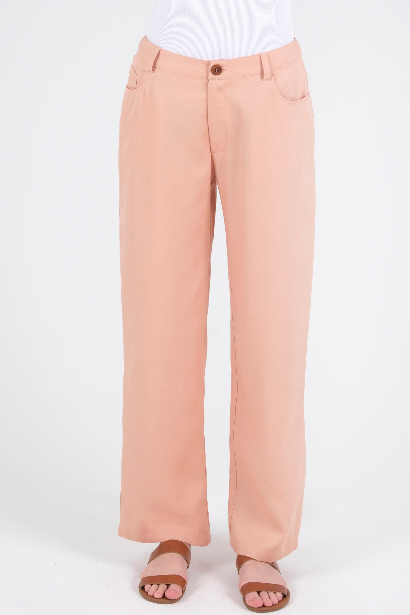 ORGANICATION Damen vegan Hose Hellbraun
