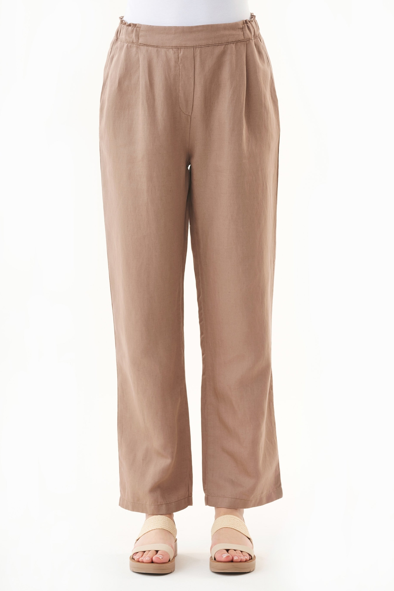 ORGANICATION Damen vegan Hose Tief Taupebraun