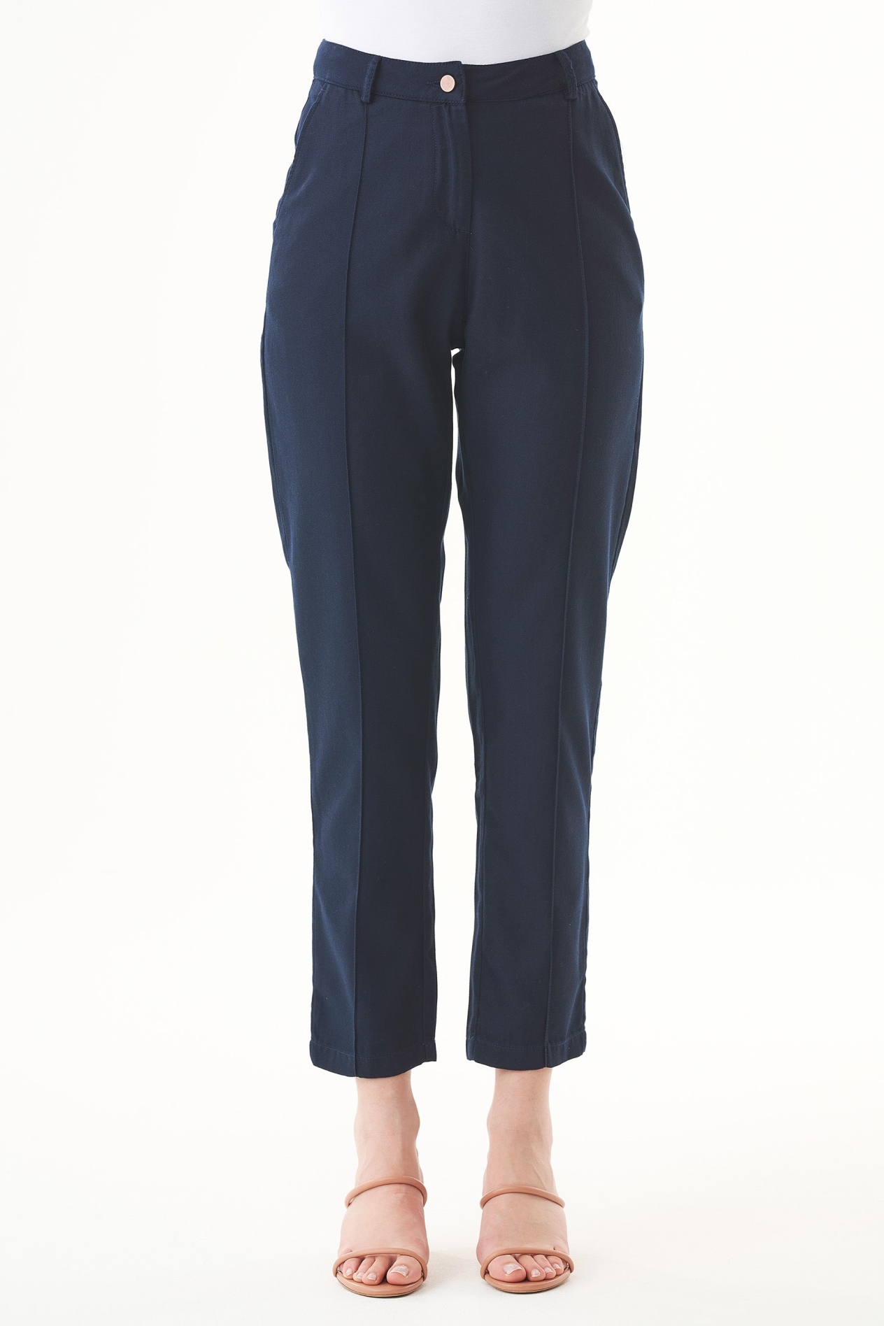 ORGANICATION Damen vegan Hose Marineblau