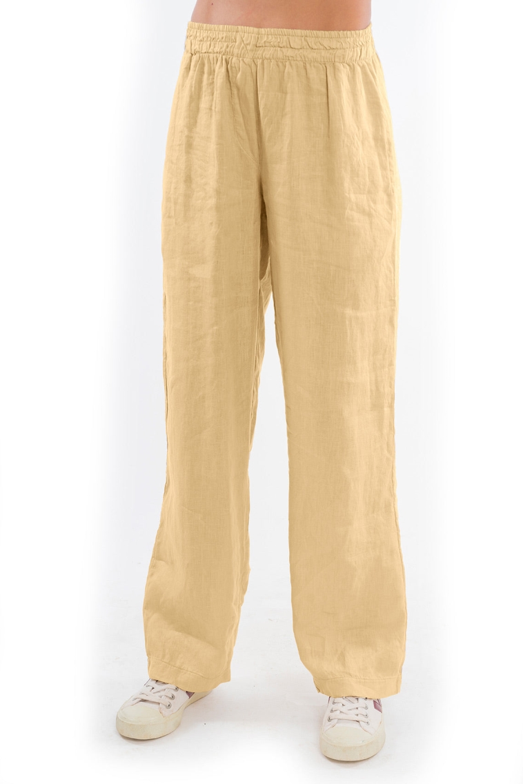 RAVENS VIEW IBIZA Damen vegan Hose Amalfi Camel Gelb