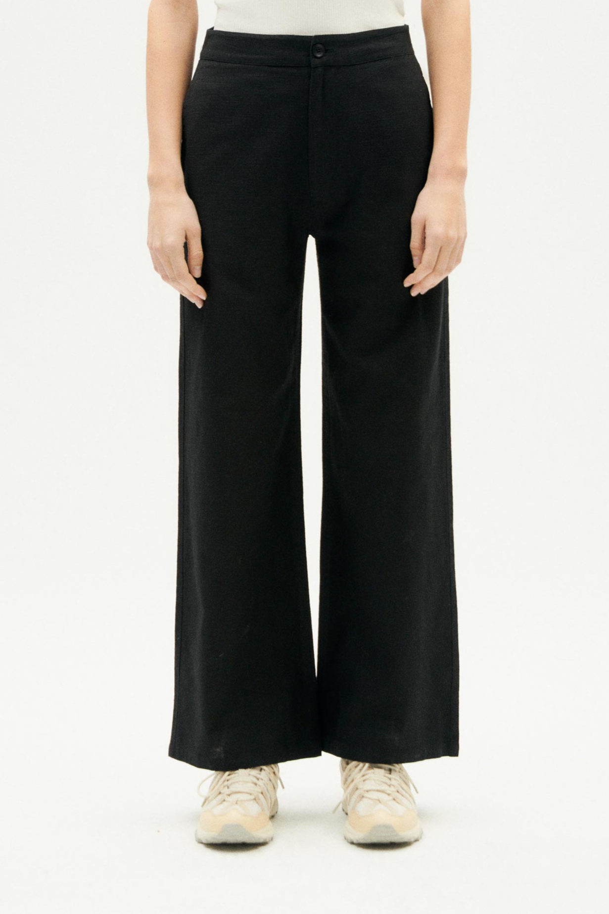Thinking mu Damen vegan Hose Karina Schwarz
