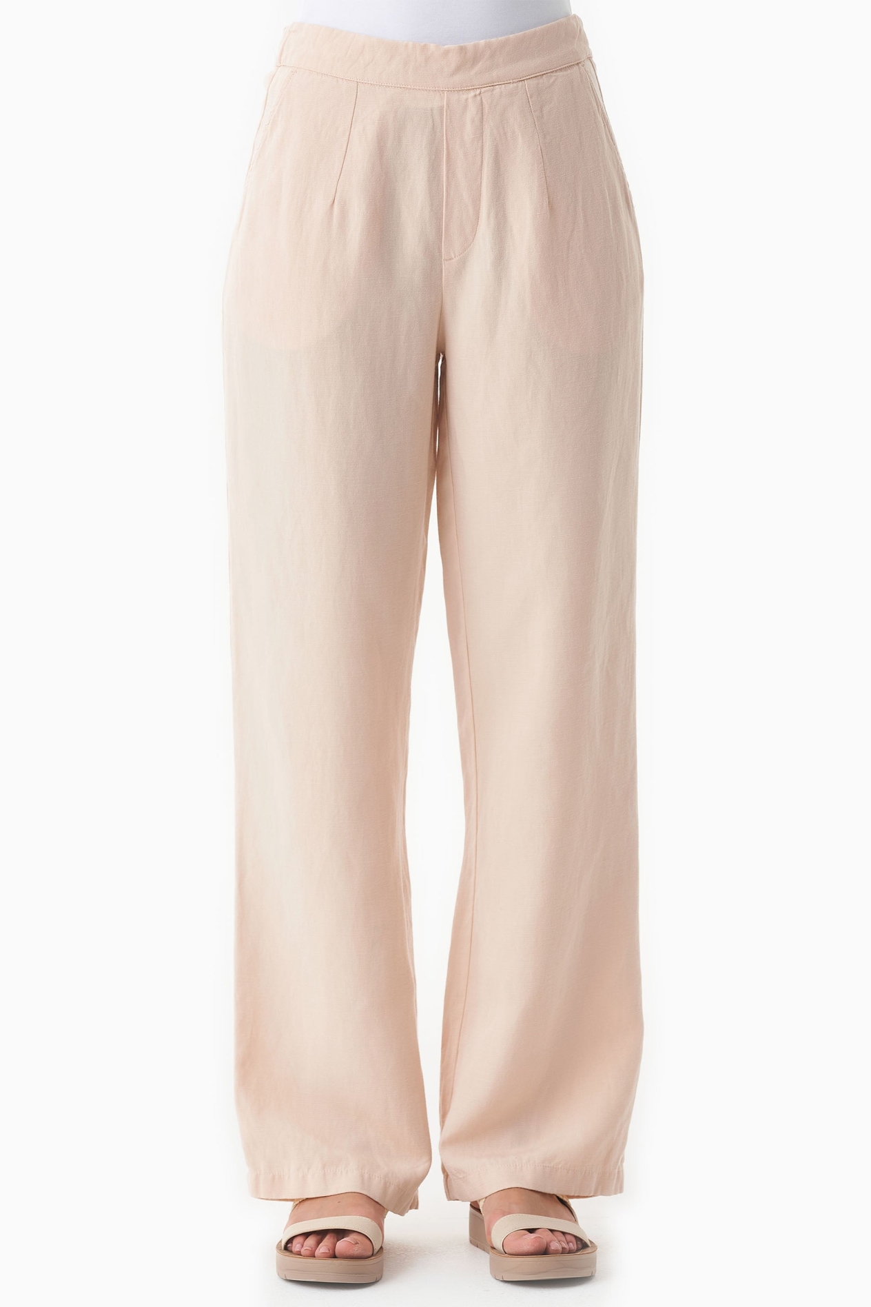 ORGANICATION Damen vegan Hose Weiches Beige