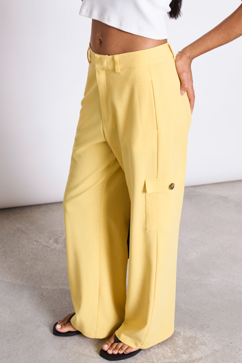 JAN N JUNE JAN 'N JUNE Damen vegan Cargohose Fano Butterblume