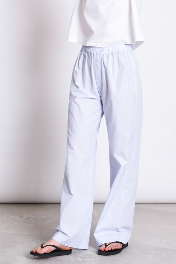 JAN N JUNE JAN 'N JUNE Damen vegan Hose Soby Blau WeiÃŸ Gestreift