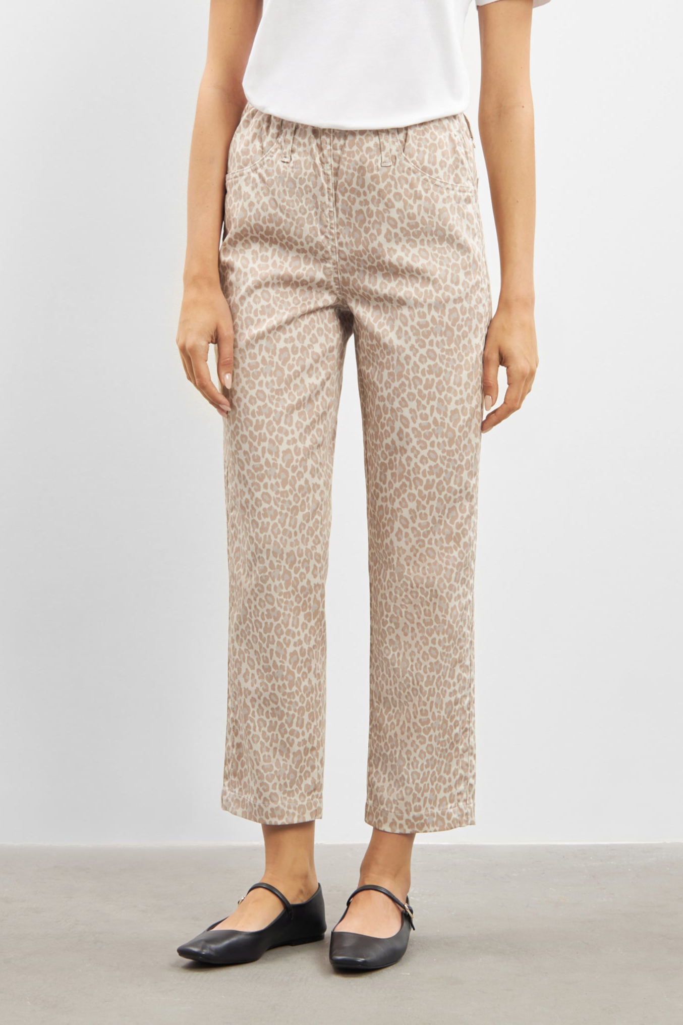LAURIE Damen vegan Patricia Pure Regular Crop - Birke Leopard