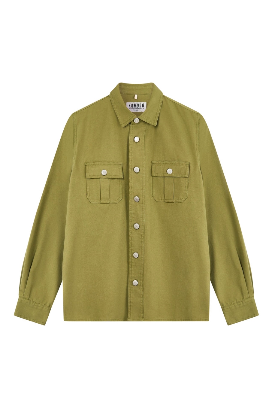 KOMODO Herren vegan Overshirt Jean Khaki GrÃ¼n