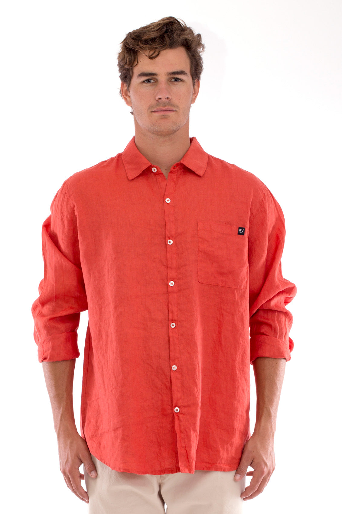 RAVENS VIEW IBIZA Herren vegan Hemd Lennon Terracotta