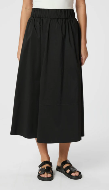 Neo Noir Yara poplin Skirt Black
