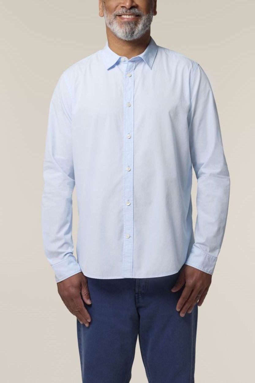 UNIPOLAR Herren vegan Shirt Basic Styling Sommer Blau