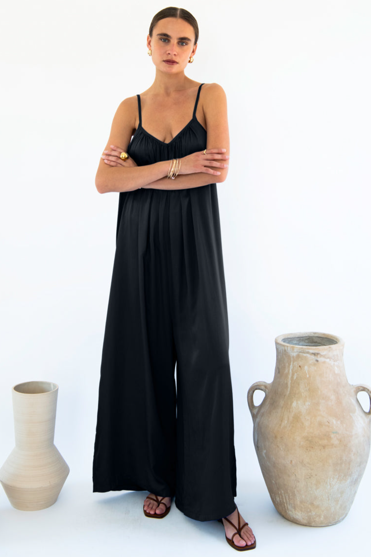 Neu Nomads Damen vegan Jumpsuit Bali Schwarz
