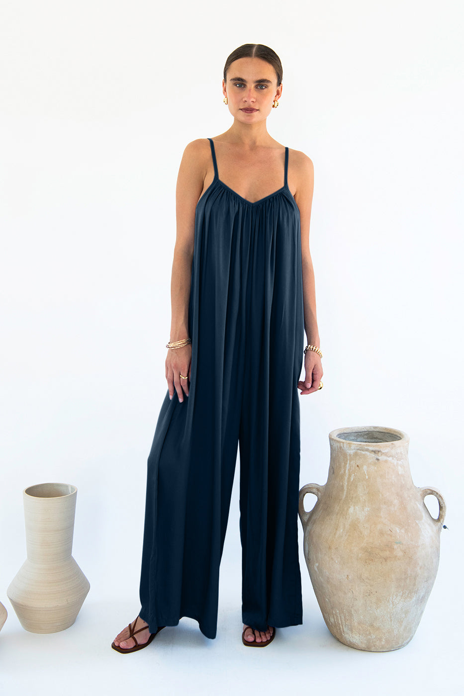 Neu Nomads Damen vegan Jumpsuit Bali Mitternachtsblau