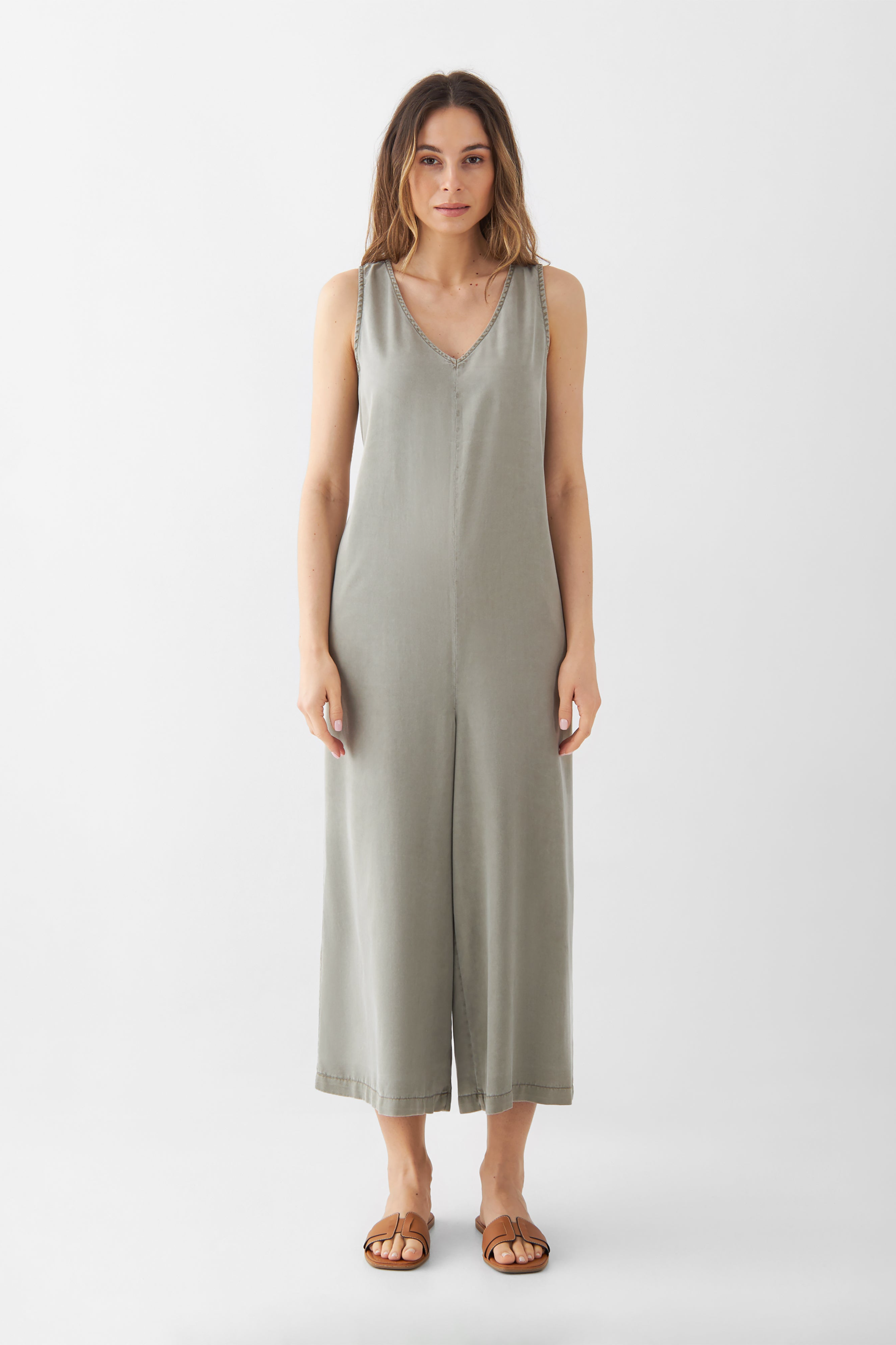 DAWN Damen vegan Jumpsuit Moonlight Rock Olive