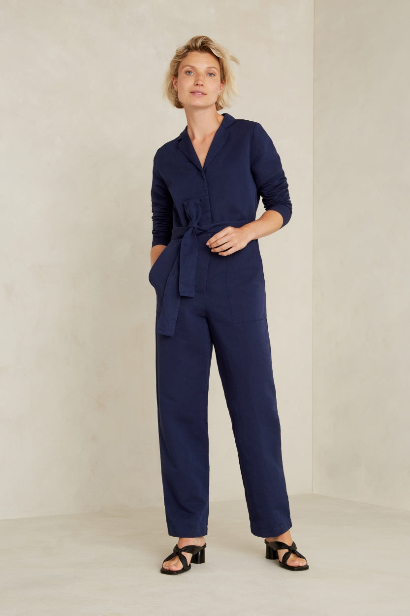 Kings Of Indigo Damen vegan Jumpsuit Janelle Marine