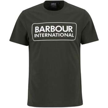 Barbour T-shirt Korte Mouw  Essential Large Logo T-Shirt Sage/White