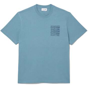 Lacoste T-shirt Korte Mouw  Logo Graphic T-Shirt Blue