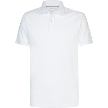 Profuomo T-shirt  Piqué Poloshirt Wit