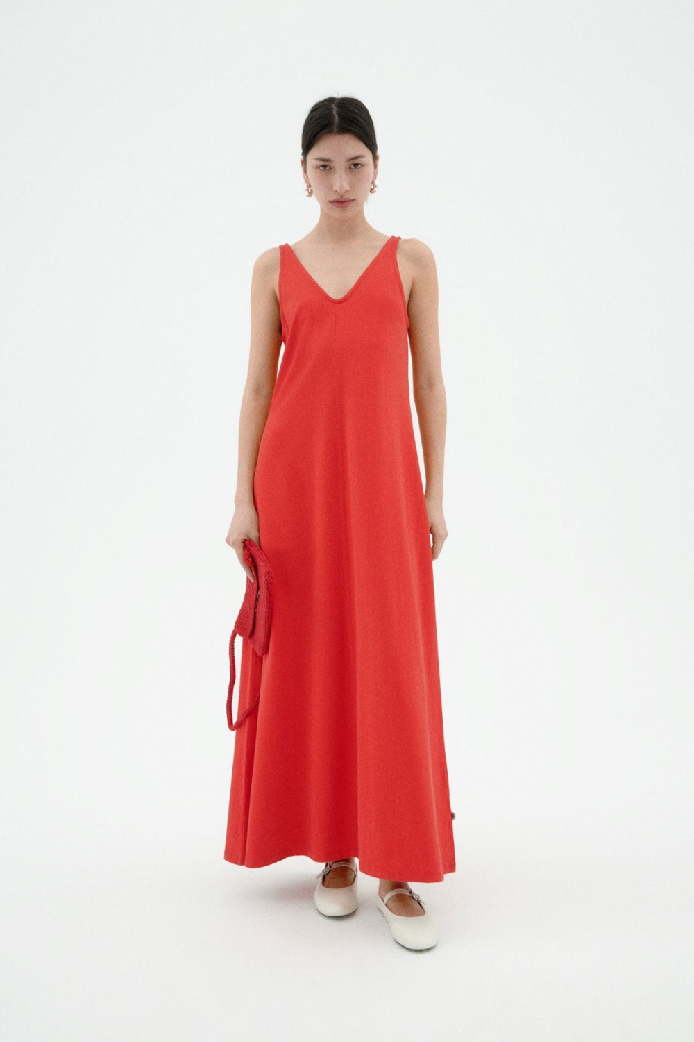 Thinking mu Damen vegan Kleid Sade Rot