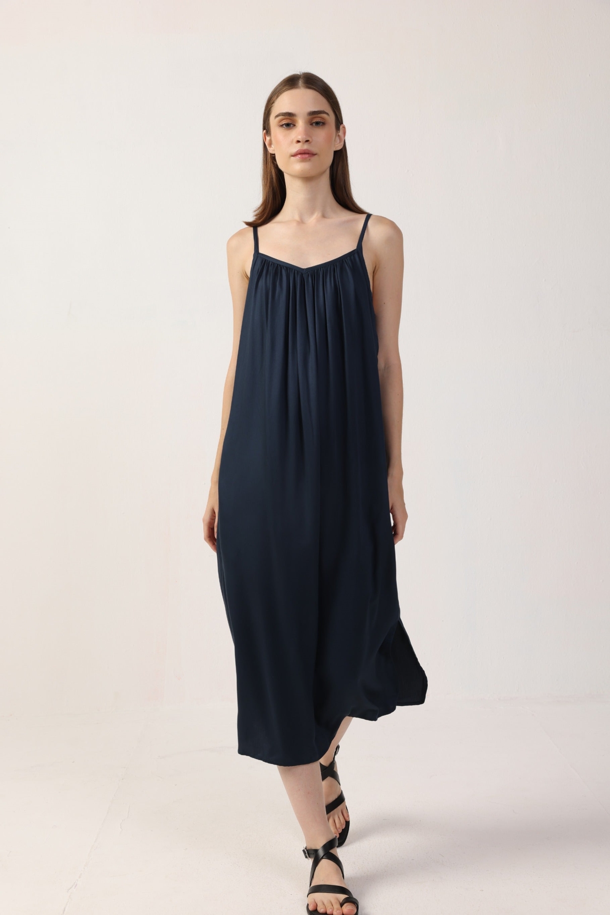 Neu Nomads Damen vegan Kleid Adele Schwarz