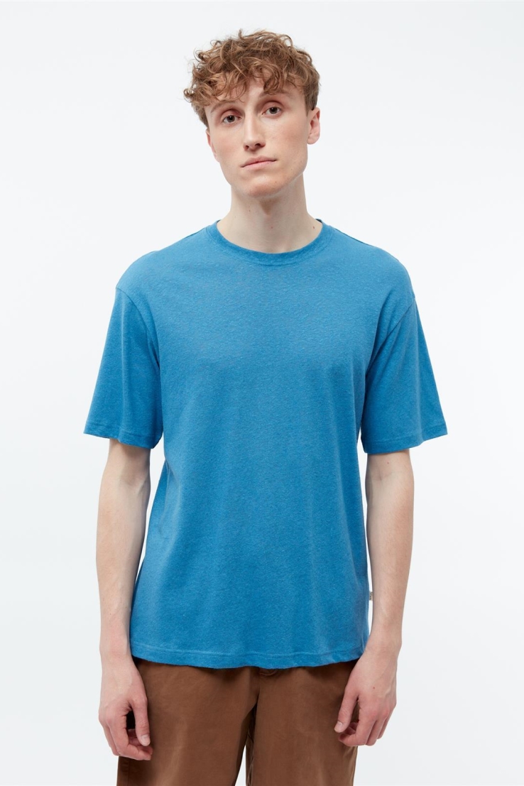 Givn Herren vegan T-Shirt Lasse Gentle Blue