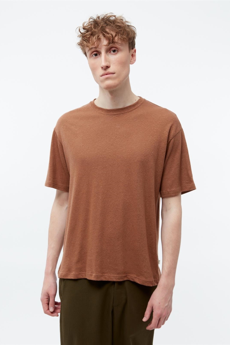 Givn Herren vegan T-Shirt Lasse Pekannussbraun