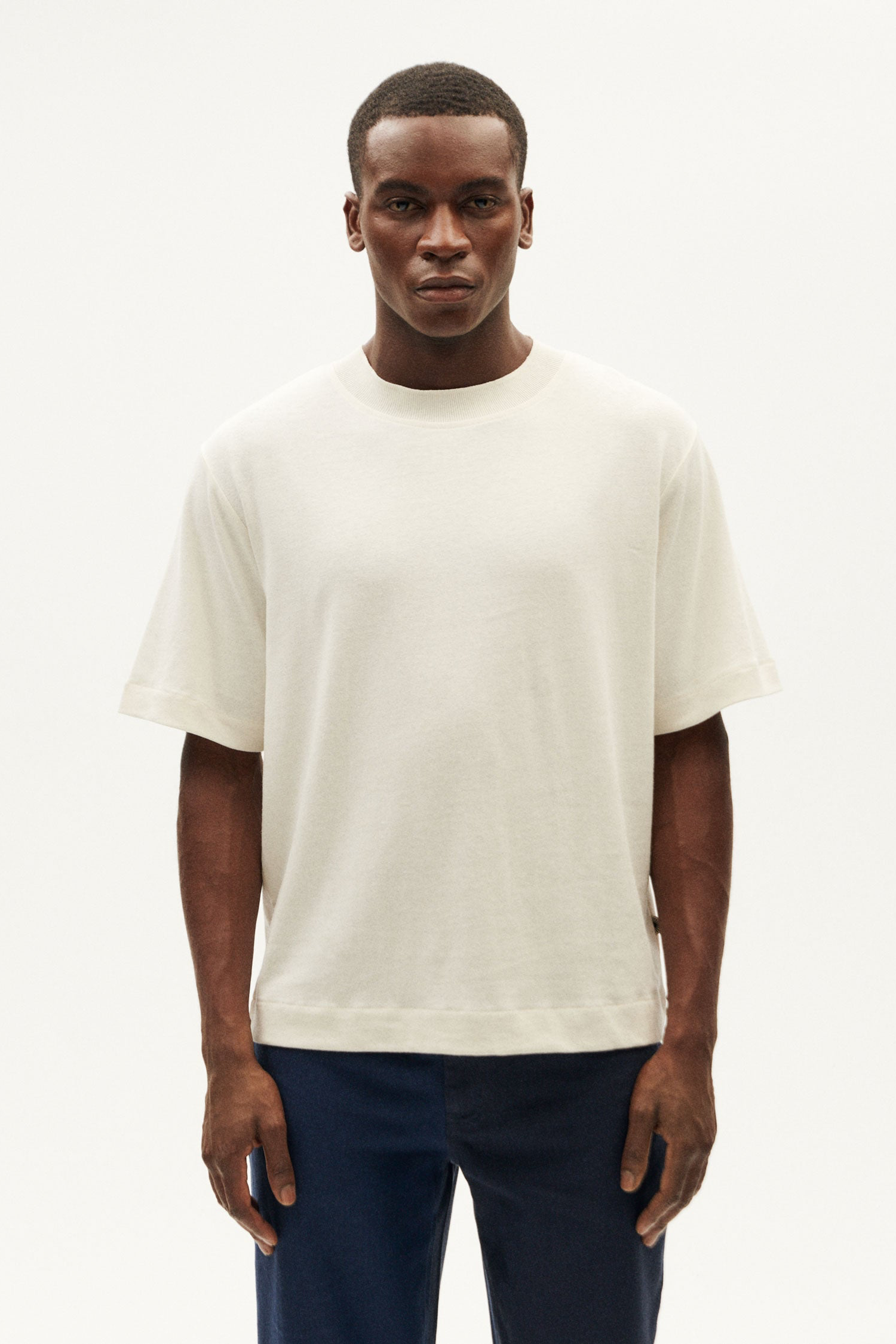 Thinking mu Herren vegan T-Shirt Hanf Roy Dickes WeiÃŸ