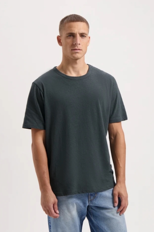 Kuyichi Herren vegan T-Shirt Liam Woodland Grau
