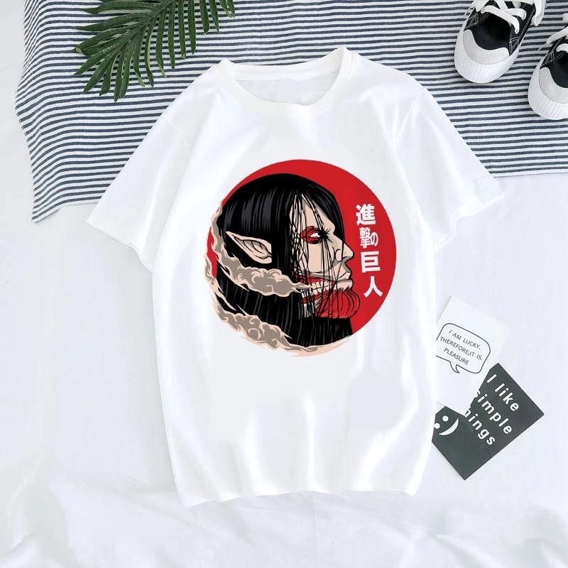 ETST 009 Japans Anime T-shirt Heren Attack on Titan T-shirt Unisex Kawaii Cartoon Titans Aanval Grafische T-shirts Mannelijk Harajuku Zomer Tops 8XL
