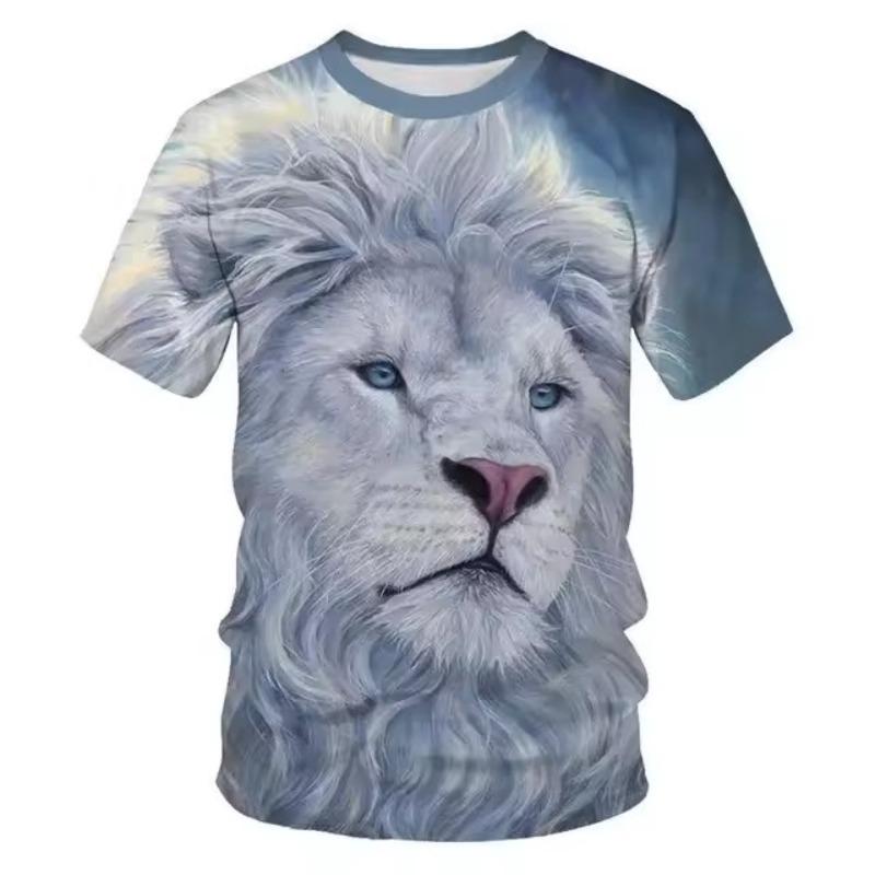 BOLIV MODA Heren T-shirt Snel drogende tops Zomermode Straat Korte mouw T-shirts 3D grafische print T-shirts Oversized herenkleding S