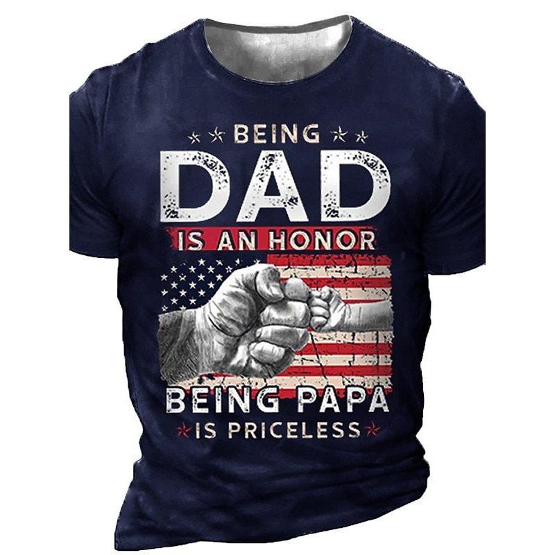 HerSight Zomer Heren T-shirt met Korte Mouwen en 3D Digitaal Geprinte Street Trendy Patronen 3XL