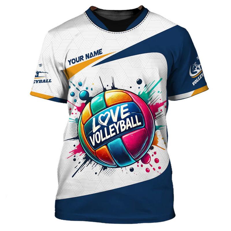 Bobby 2 volleybal uniform gepersonaliseerde aanpassing naam unisex 3D print heren T-shirt mode shirt atleet snel drogende kleding M