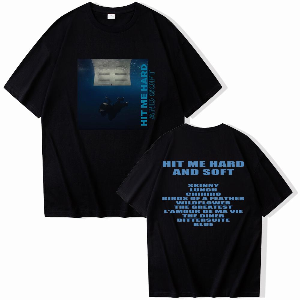 Boutique sports suit series 2 Hit Me Hard And Soft Billie T-shirt O-Hals Korte Mouwen Shirts Fans Cadeau M zwart