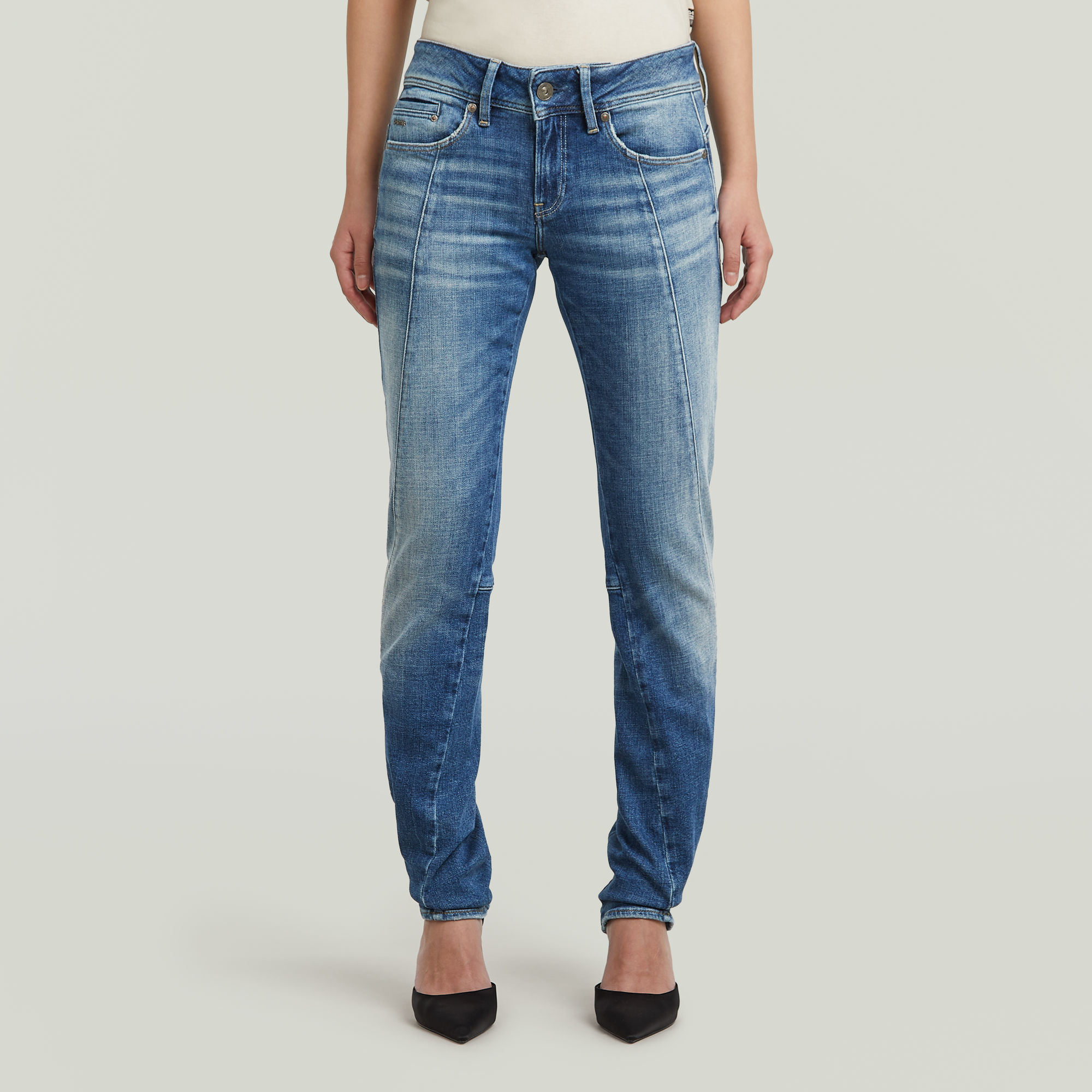 G-Star RAW Contor 3D Slim Jeans - Midden blauw - Dames