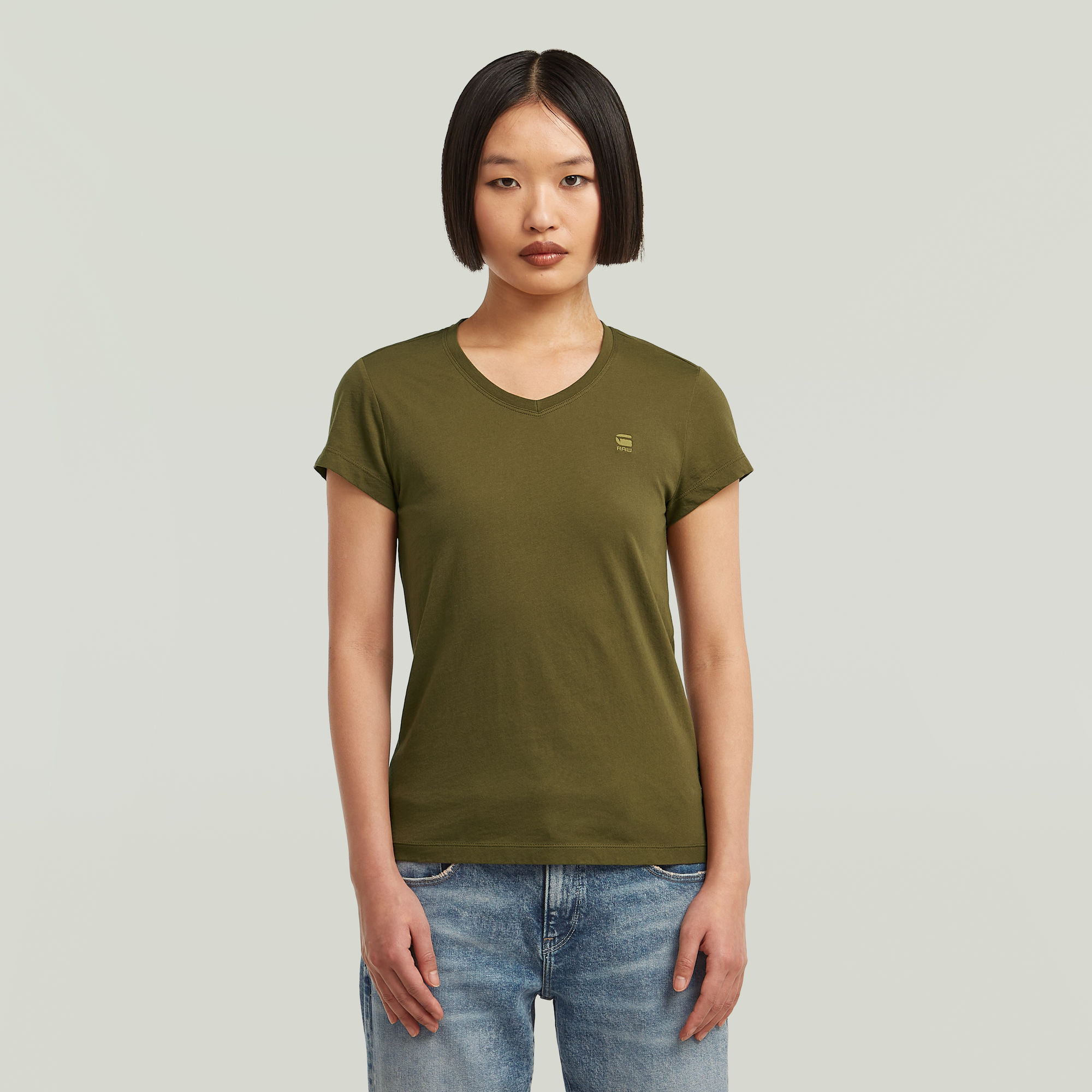 G-Star RAW Eyben Slim V 2.0 T-shirt - Groen - Dames