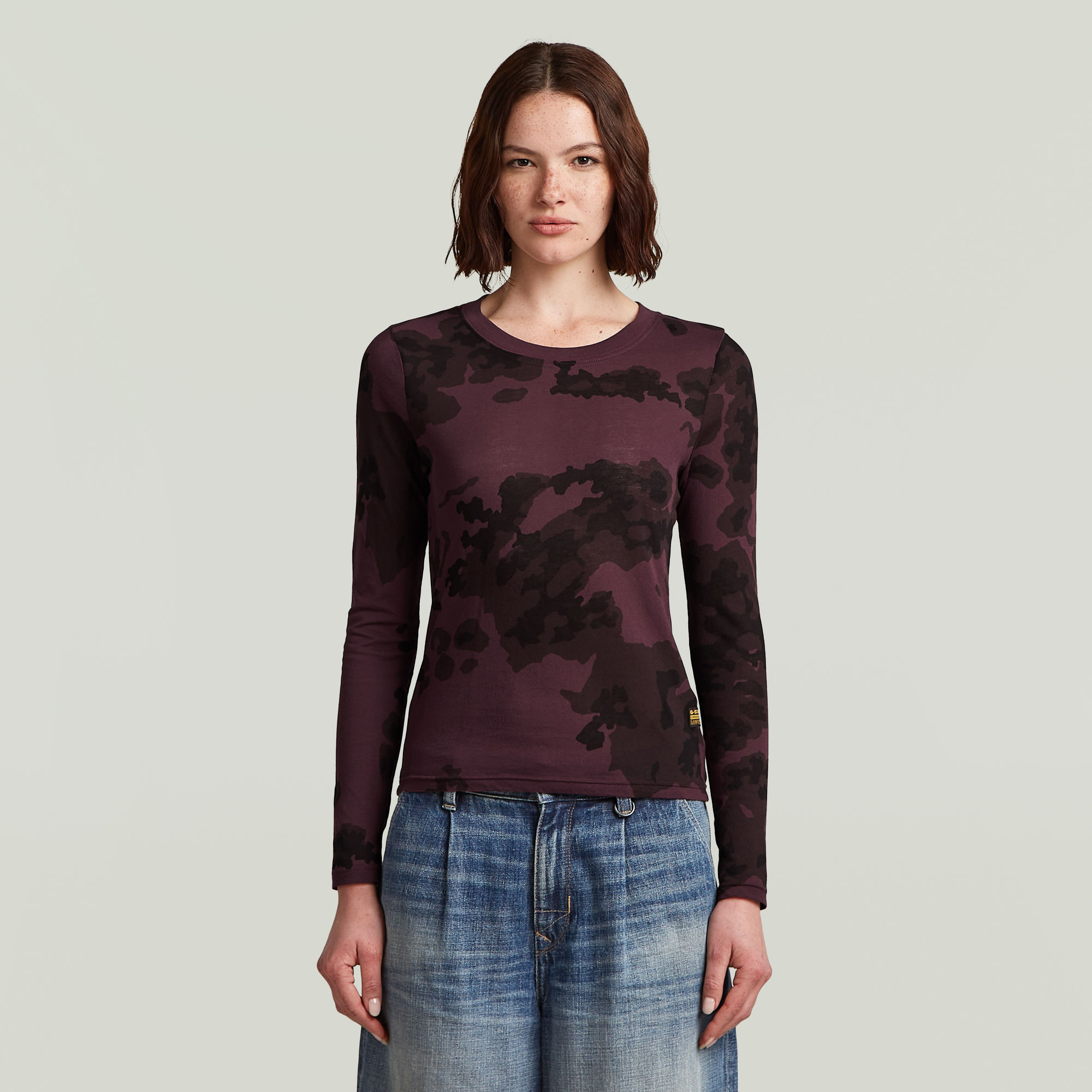 G-Star RAW Allover Print Slim T-Shirt - Meerkleurig - Dames