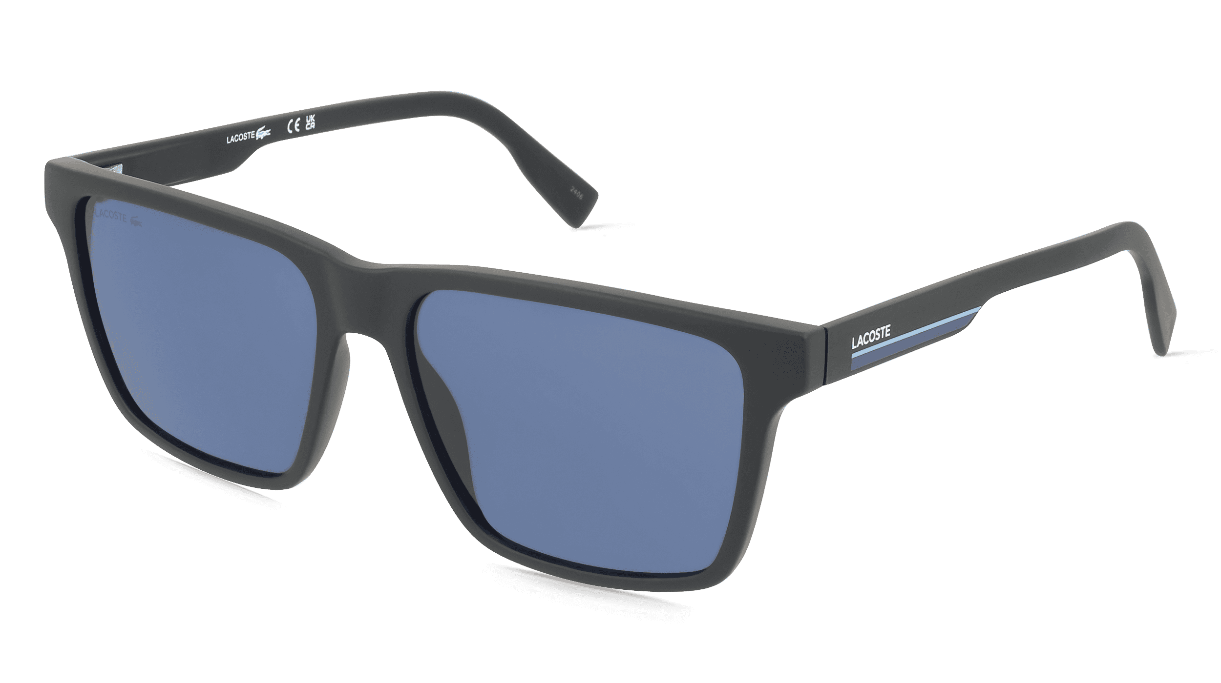 Lacoste L6039S Mannen Zonnebril, zwart mat