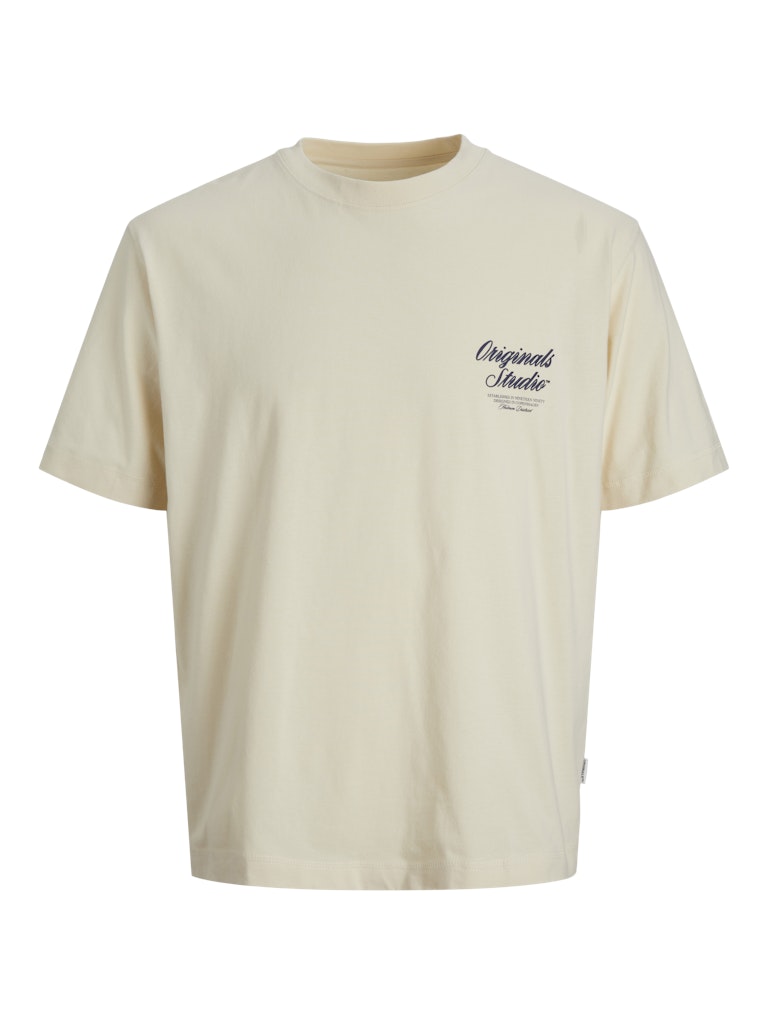 Jack & Jones Jornorrebro typo tee ss crew neck noos ecru
