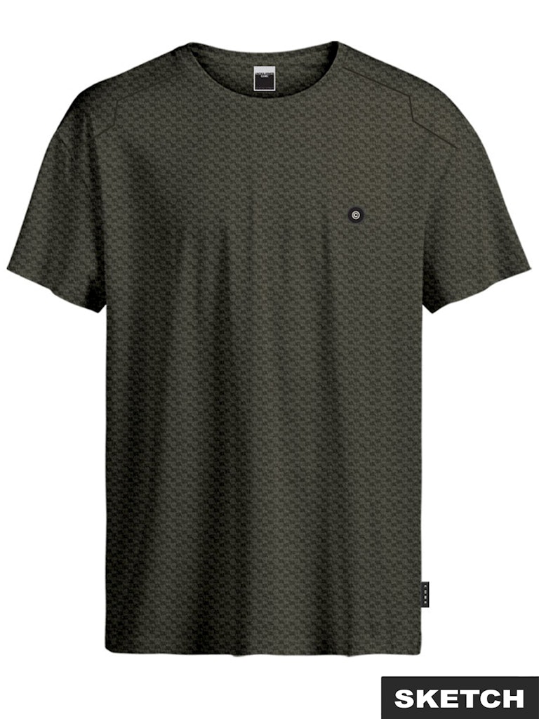Jack & Jones Jcopuffer tee ss crew neck smu army