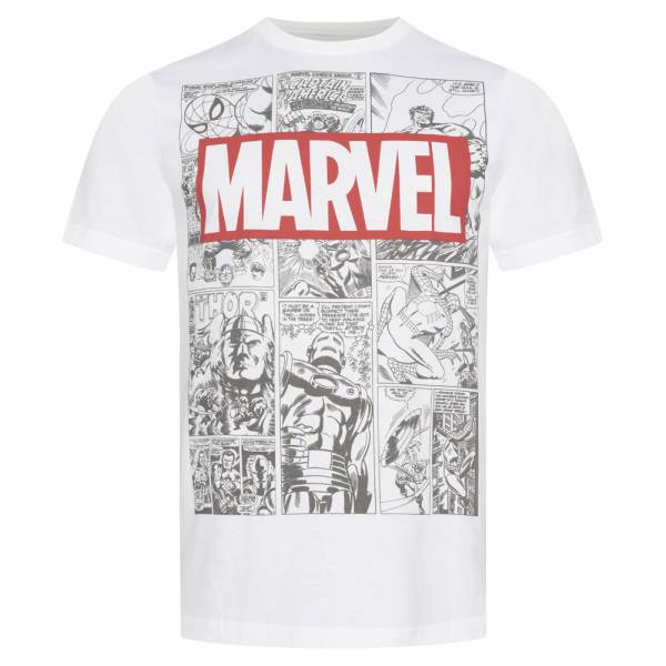 Lizenz MARVEL Mono Comic Heren T-shirt FAMTS443WHT