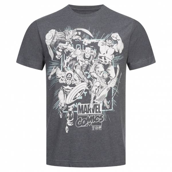 Lizenz Band of Heroes MARVEL Heren T-shirt FAMTS160DKH