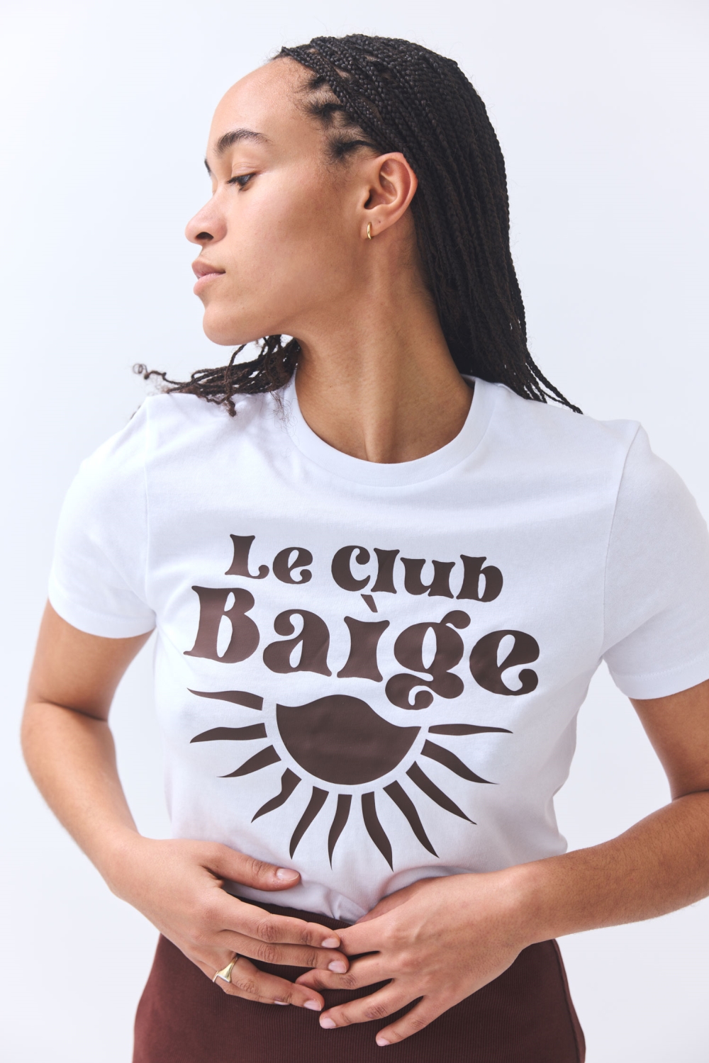 BaÃ¬ge the Label Damen vegan T-Shirt Le Club BaÃ¬ge WeiÃŸ