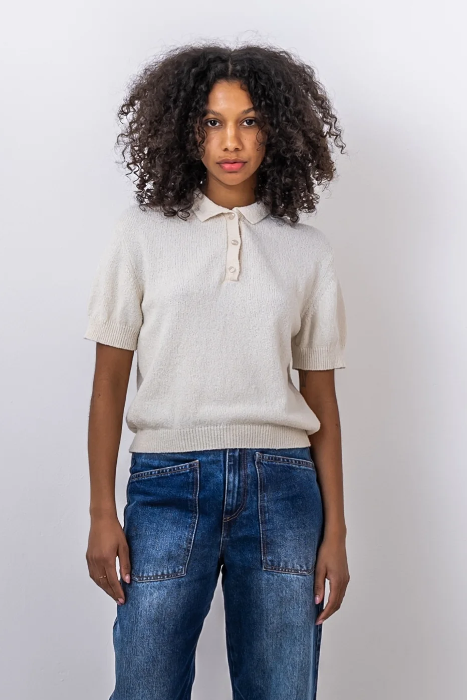 Alchemist Damen vegan Pullover Bluebell Ecru