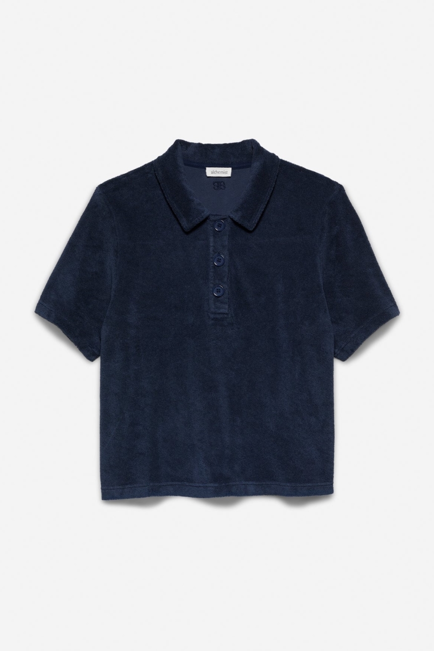 Alchemist Damen vegan Oberteil Kerria Navy