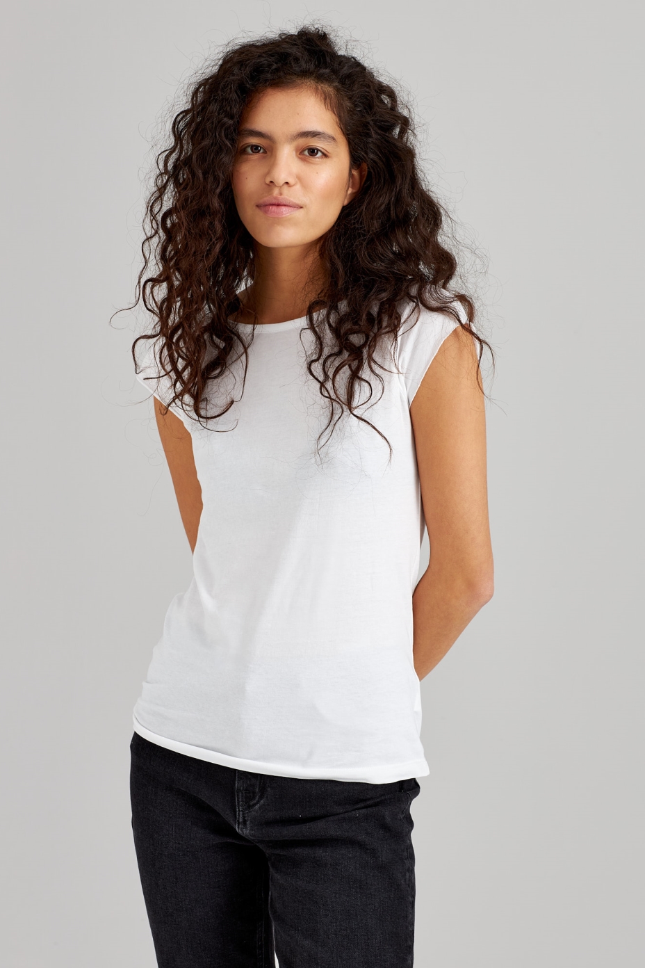 THOKKTHOKK Damen vegan 3er Pack Tt01 Cap Sleeve Shirts WeiÃŸ