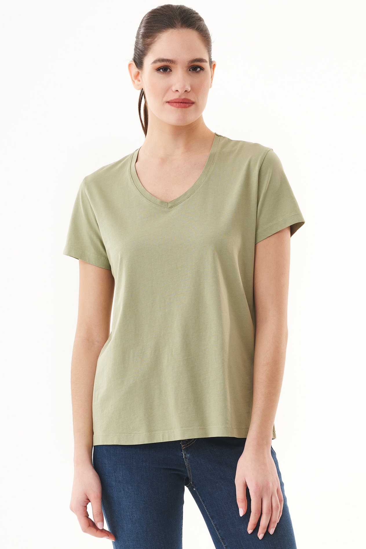 ORGANICATION Damen vegan Natural Dye T-Shirt Aus Bio-Baumwolle